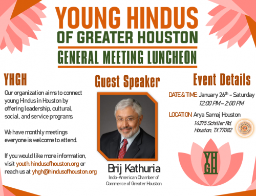 Young Hindus Of Greater Houston Lunch Meeting
