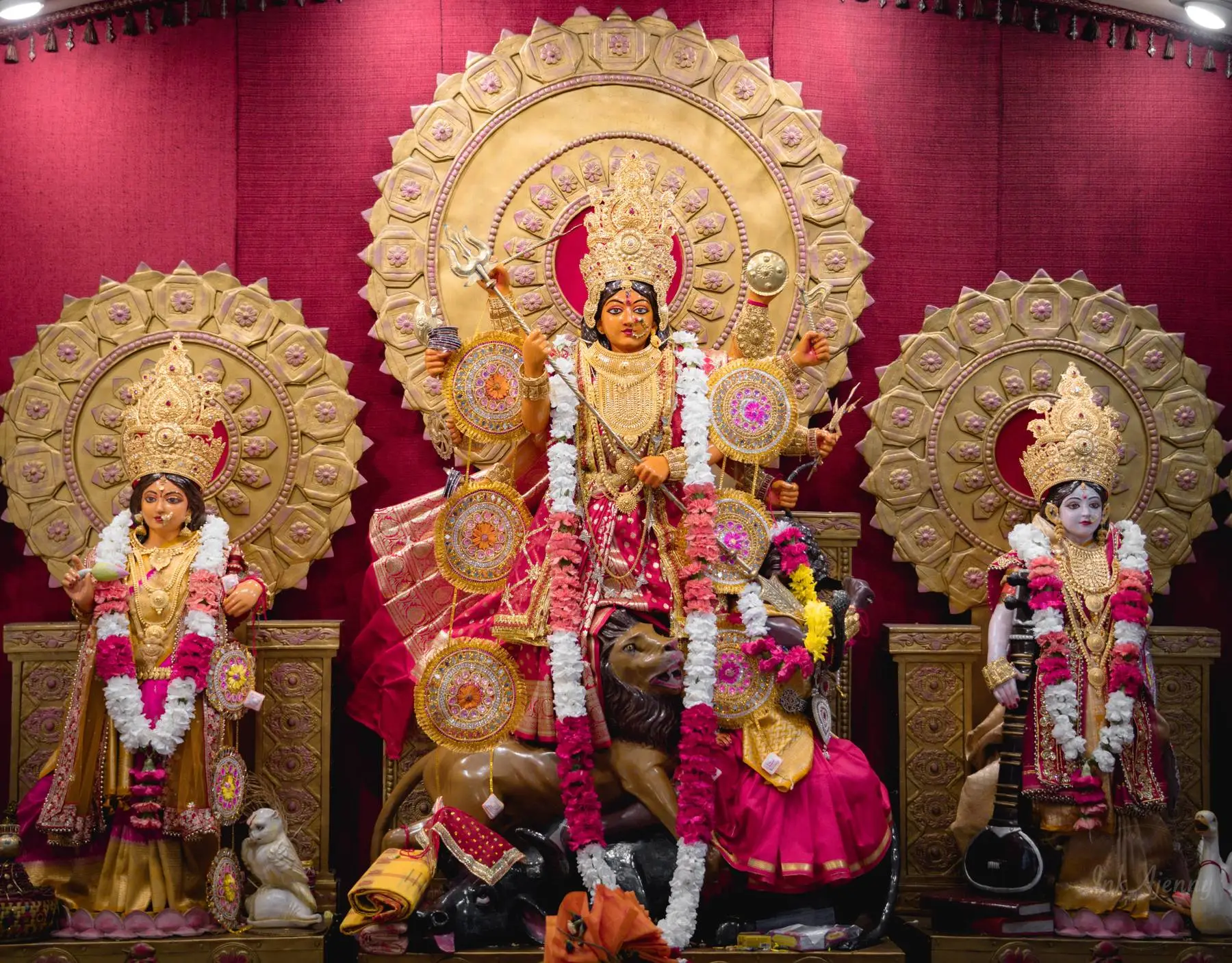 HGH visit to Houston Durgabari during Durga Puja/Navratri